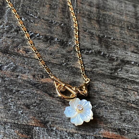 NEW FP x Luna Norte Mother Of Pearl Layering Necklace - Picture 2 of 9